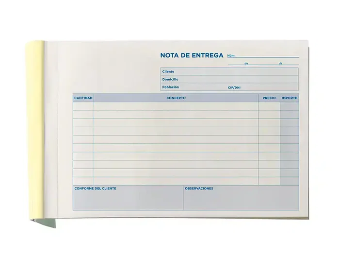Liderpapel T329 Talonario de Entregas Cuarto Apaisado con 2 Copias (210 x 144 mm)