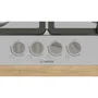 Bosch Placa de gas Serie 4 PGP6B5K90 4 fuegos Acero inoxidable 52 x 58,2 x 4,5 cm