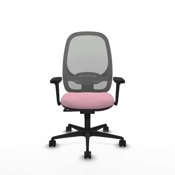 PIQUERAS Y CRESPO Silla de oficina Cilanco con mecanismo Sincro, Rosa y Gris PIQUERAS Y CRESPO Silla de oficina Cilanco con mecanismo Sincro, Rosa y Gris