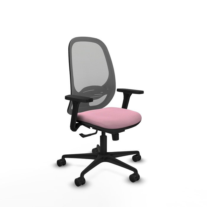 PIQUERAS Y CRESPO Silla de oficina Cilanco con mecanismo Sincro, Rosa y Gris PIQUERAS Y CRESPO Silla de oficina Cilanco con mecanismo Sincro, Rosa y Gris