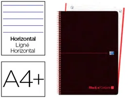 Oxford Cuaderno Espiral Ebook 80 Hojas Din A4+ Tapa Plástico