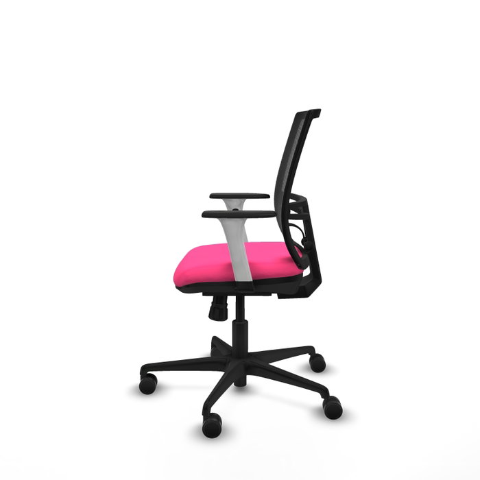 PIQUERAS Y CRESPO Silla de oficina Yunquera Rosa y Negro