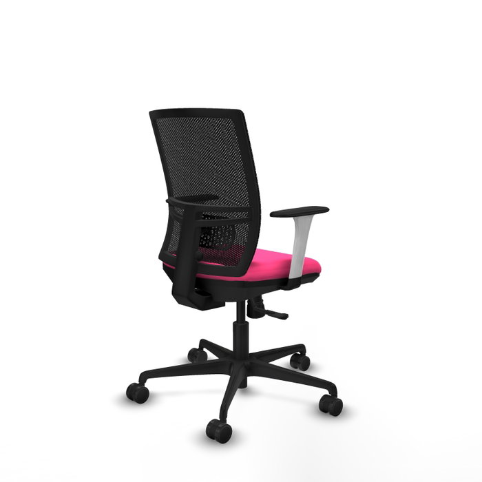 PIQUERAS Y CRESPO Silla de oficina Yunquera Rosa y Negro