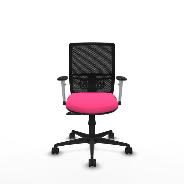 PIQUERAS Y CRESPO Silla de oficina Yunquera Rosa y Negro
