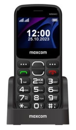 Maxcom MM 443 4G Teléfono Móvil con Teclado, Cámara 0.08 MP, Batería 1700 mAh, Negro