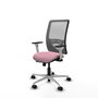 PIQUERAS Y CRESPO Silla de oficina Zulema Rosa y Gris