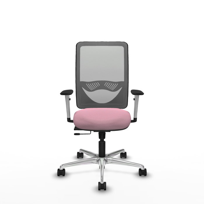 PIQUERAS Y CRESPO Silla de oficina Zulema Rosa y Gris