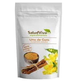 SALUD VIVA Uña de Gato en Polvo Ecológico 100 g - Suplemento Alimenticio de Corteza de Uncaria Tomentosa