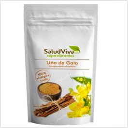 SALUD VIVA Uña de Gato en Polvo Ecológico 100 g - Suplemento Alimenticio de Corteza de Uncaria Tomentosa