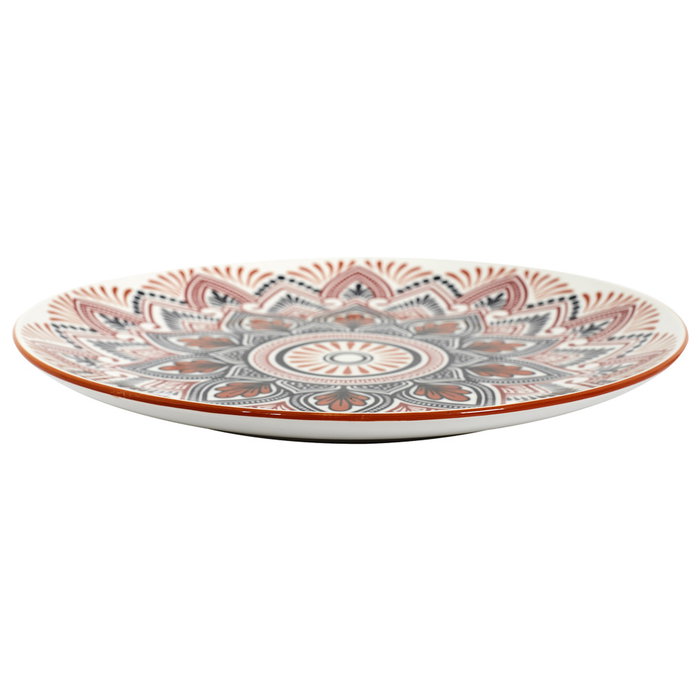 Home Deco Factory Mirage Plato llano decorado Mandala naranja diám. 26 cm