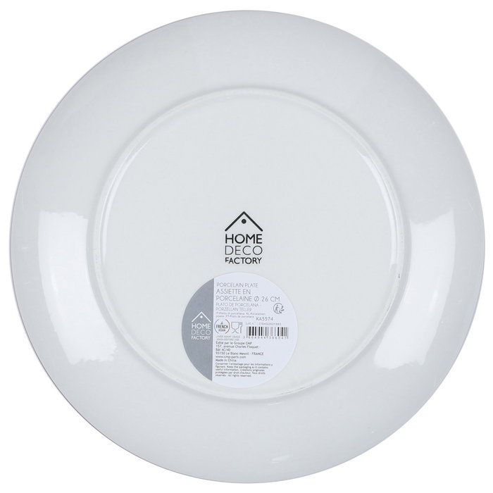 Home Deco Factory Mirage Plato llano decorado Mandala naranja diám. 26 cm