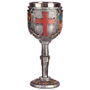 Copa Escudo y Espada Medieval Resina y Acero Inoxidable