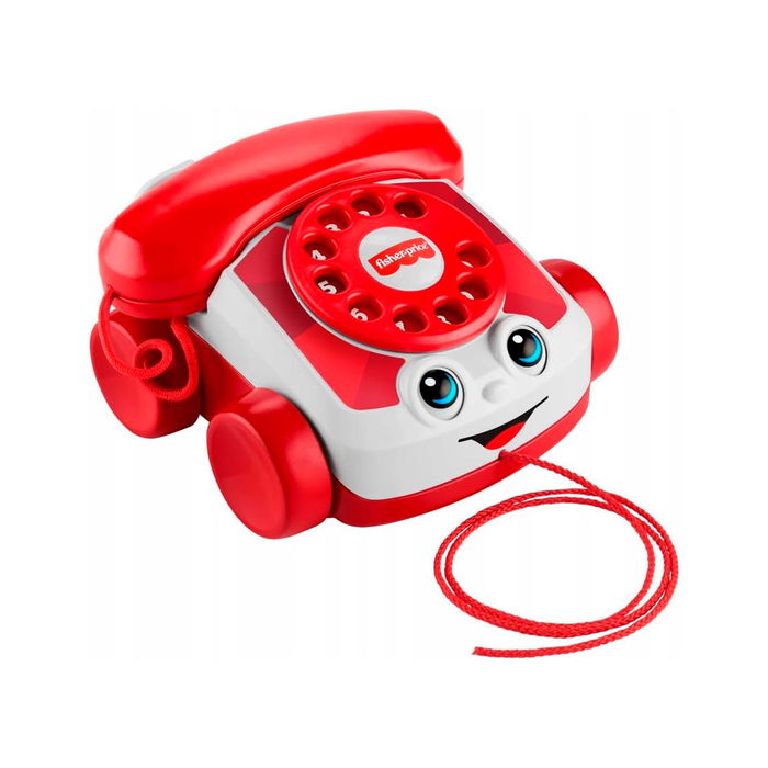 Fisher-Price Teléfono Parlanchin Ed. 80 Aniversario Jgg97 - Juguete bebé +12 meses, idiomas español, inglés, francés, alemán, portugués