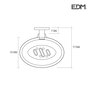 Edm Jabonera Cromada para Colgar en Pared, Serie H2O, Color Cromado, Incluye Elementos de Fijación
