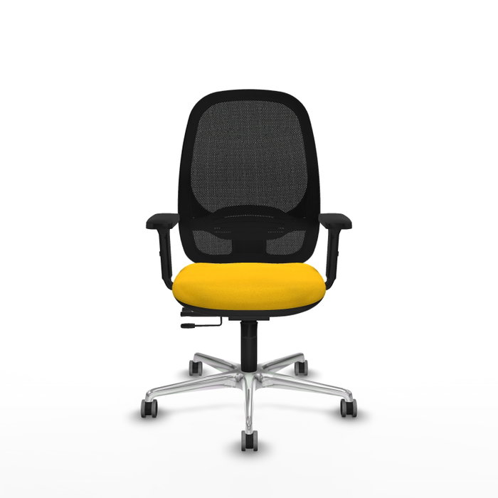 PIQUERAS Y CRESPO Silla de oficina Cilanco con mecanismo Sincro/Traslack, Amarillo y Negro PIQUERAS Y CRESPO Silla de oficina Cilanco con mecanismo Sincro/Traslack, Amarillo y Negro