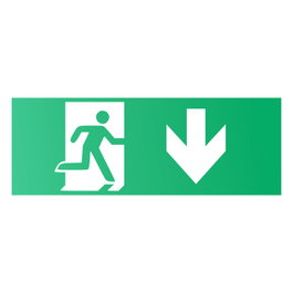 Pictograma para Emergencia Flecha Abajo