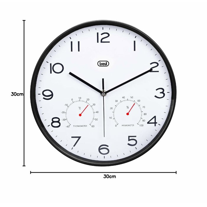 Trevi OM 3510 T Reloj despertador analógico Negro con termómetro Trevi OM 3510 T Reloj despertador analógico Negro con termómetro