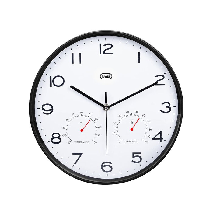 Trevi OM 3510 T Reloj despertador analógico Negro con termómetro Trevi OM 3510 T Reloj despertador analógico Negro con termómetro