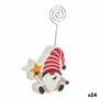 Adorno Navideño Krist+ Azul Blanco Rojo Gris Multicolor Dorado Gnomo Estrella de Navidad 8,5 x 15,5 x 2 cm 8,5 x 15 x 2 cm (24 U