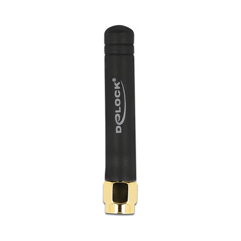 DeLOCK Antena LPWAN 868 MHz 1,6 dBi Omnidireccional Fija SMA Hembra Negro - 0.868 GHz, 50 ohmios, VSWR 1.26, para Interior/Exterior
