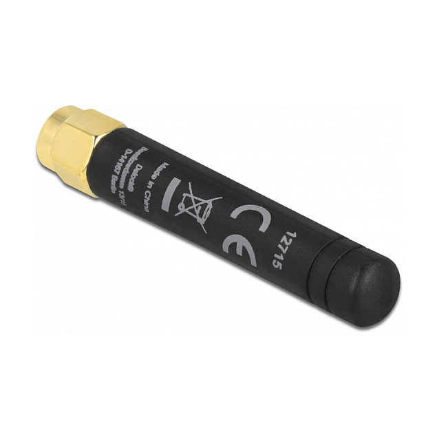 DeLOCK Antena LPWAN 868 MHz con conector SMA, 1,6 dBi, Negro