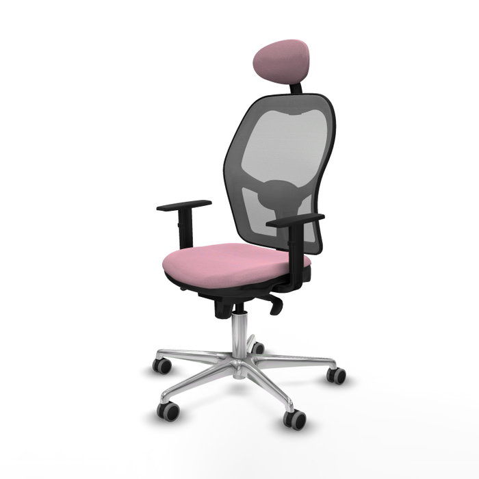 PIQUERAS Y CRESPO Silla de oficina Jorquera Rosa y Gris PIQUERAS Y CRESPO Silla de oficina Jorquera Rosa y Gris