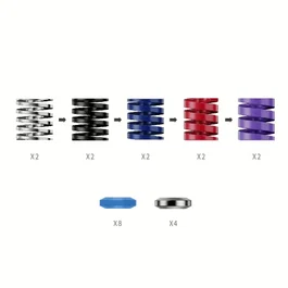 Moza Racing RS069 Kit de rendimiento de pedales CRP2 Multicolor