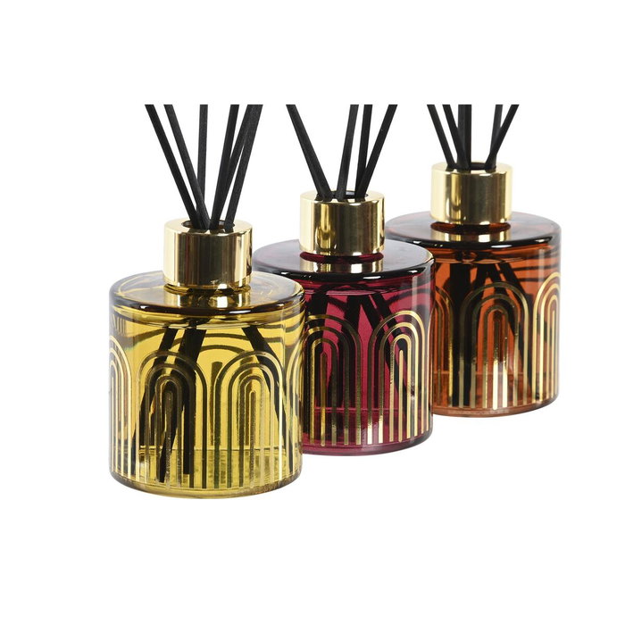 DKD Home Decor Ambientador Mikado de Cristal 100 ml, Pack de 3, Arcos DKD Home Decor Ambientador Mikado de Cristal 100 ml, Pack de 3, Arcos