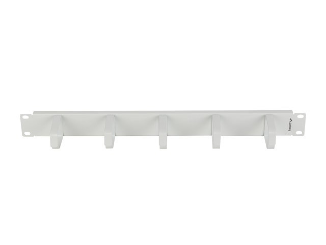 Lanberg Organizador de cables 19 pulgadas 1U con 5 soportes metálicos tipo B gris