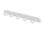 Lanberg Organizador de cables 19 pulgadas 1U con 5 soportes metálicos tipo B gris