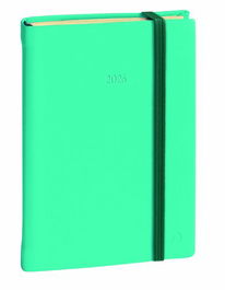 Agenda Anual (2026) Quo Vadis Daily Pocket Prestigio Ml Silk Cosida Tapa Dura Con Goma 130X85 D/P Turquesa