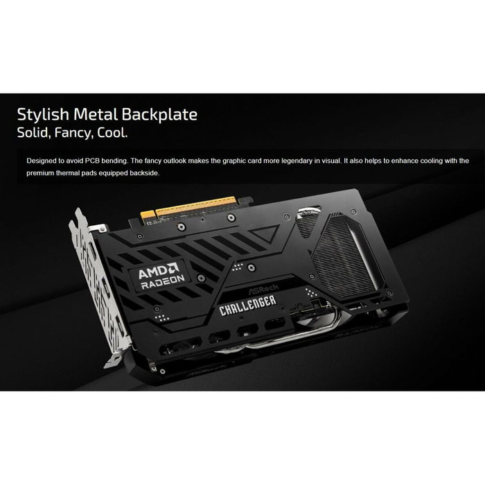ASRock AMD Radeon RX 9060 XT Challenger 16GB OC GDDR6 ASRock AMD Radeon RX 9060 XT Challenger 16GB OC GDDR6