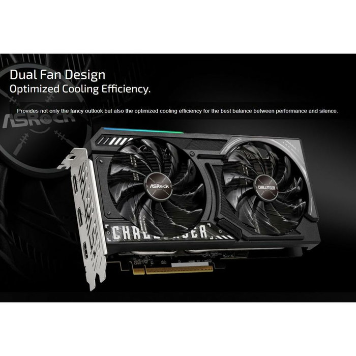 ASRock AMD Radeon RX 9060 XT Challenger 16GB OC GDDR6 ASRock AMD Radeon RX 9060 XT Challenger 16GB OC GDDR6