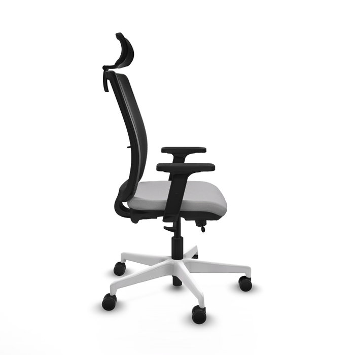 PIQUERAS Y CRESPO Silla de oficina Haches con mecanismo Sincro/Traslack Gris claro y Negro PIQUERAS Y CRESPO Silla de oficina Haches con mecanismo Sincro/Traslack Gris claro y Negro