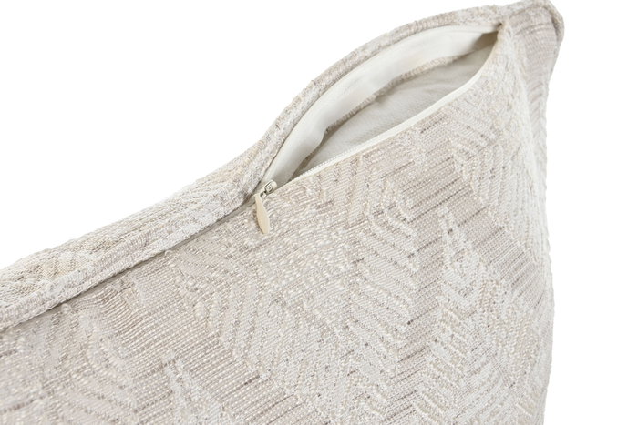 DKD Home Decor Cojín Jaquard Beige 45x45x45 cm