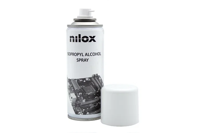 Nilox NXA02187 - Spray Limpiador de Alcohol Isopropílico 200 ml para Componentes Electrónicos, Circuitos, Dispositivos Ópticos y Mecánicos