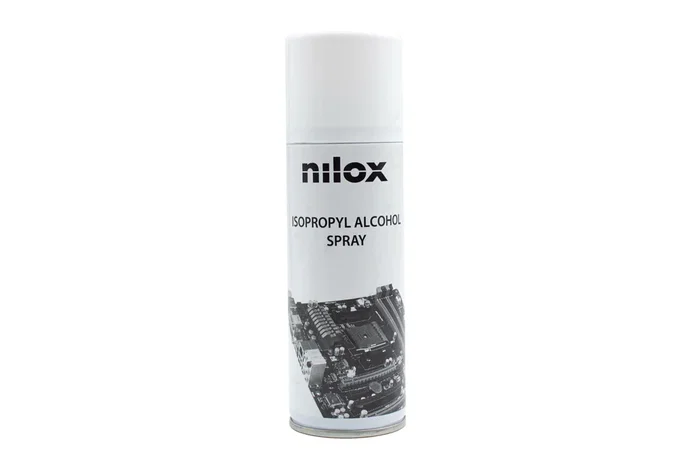 Nilox NXA02187 - Spray Limpiador de Alcohol Isopropílico 200 ml para Componentes Electrónicos, Circuitos, Dispositivos Ópticos y Mecánicos