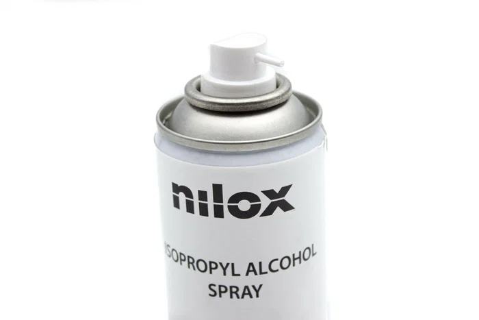 Nilox NXA02187 - Spray Limpiador de Alcohol Isopropílico 200 ml para Componentes Electrónicos, Circuitos, Dispositivos Ópticos y Mecánicos