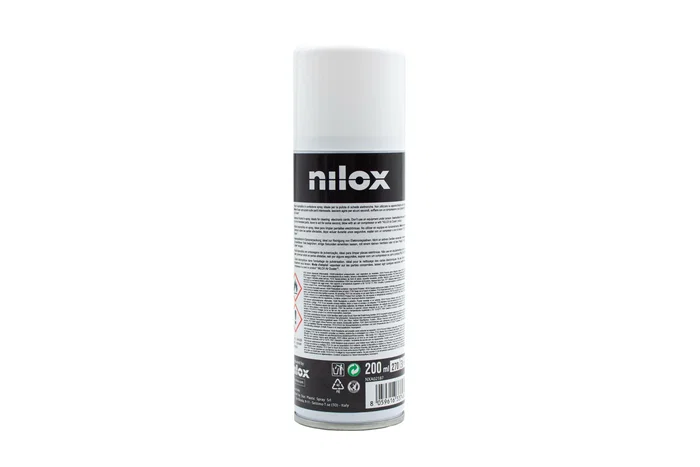 Nilox NXA02187 - Spray Limpiador de Alcohol Isopropílico 200 ml para Componentes Electrónicos, Circuitos, Dispositivos Ópticos y Mecánicos
