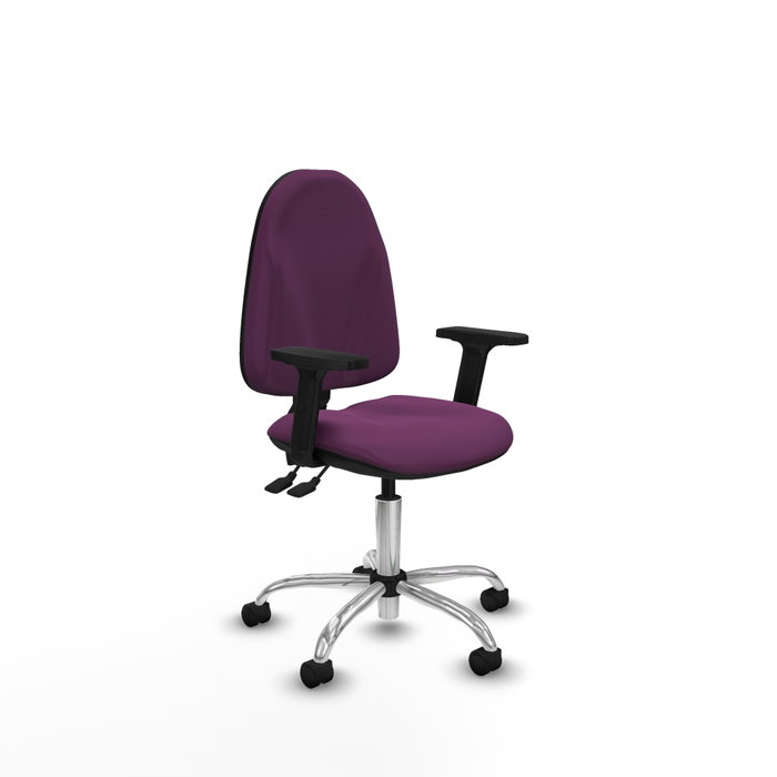 PIQUERAS Y CRESPO Silla de oficina Algarra Morada con mecanismo Asincro PIQUERAS Y CRESPO Silla de oficina Algarra Morada con mecanismo Asincro