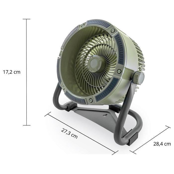 UNOLD Akkuventilator Outdoor 86656 Verde