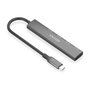 Aisens Hub USB 3.1 USB-C con 4 puertos USB 3.0, Gris