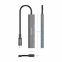 Aisens Hub USB 3.1 USB-C con 4 puertos USB 3.0, Gris
