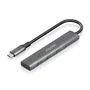 Aisens Hub USB 3.1 USB-C con 4 puertos USB 3.0, Gris