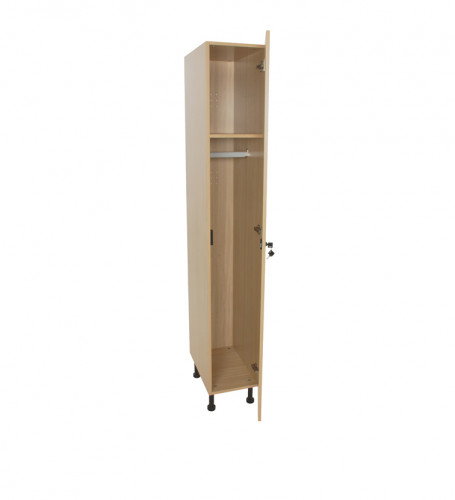Mobeduc Taquilla 1 Puerta 600632HPC18 Mueble Armario (Ancho 40 cm) Haya Melamina