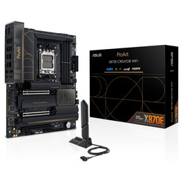 ASUS ProArt X870E-CREATOR WiFi Placa Base AMD X870E, Socket AM5, ATX, DDR5, WiFi 7, Bluetooth 5.4, 10 GbE, 4x M.2