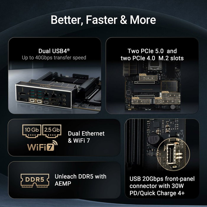 ASUS ProArt X870E-Creator WiFi Socket AM5 ATX ASUS ProArt X870E-Creator WiFi Socket AM5 ATX