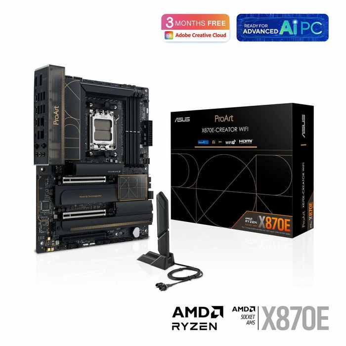 ASUS ProArt X870E-Creator WiFi Socket AM5 ATX ASUS ProArt X870E-Creator WiFi Socket AM5 ATX