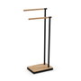 Versa Toallero Doble Bambú Negro 78.5x36.8x18.5 cm (2 Unidades)