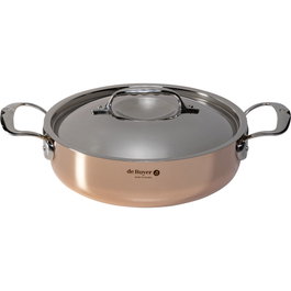 De Buyer Prima Matera Olla de cobre y acero de 24 cm para inducción